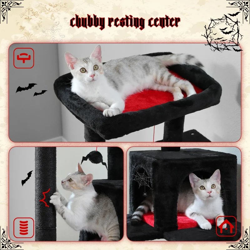 Arbre à chat avec hamac et condo – Image 5