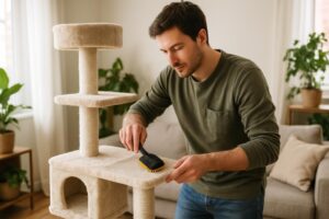 Découvrez nos astuces simples et efficaces pour nettoyer et entretenir votre arbre à chat. Préservez la propreté et le confort de l'espace de jeu de votre félin tout en prolongeant la durée de vie de cet accessoire indispensable.