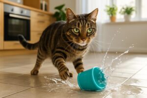 Découvrez les raisons pour lesquelles votre chat renverse sa gamelle d'eau. Cet article explore les comportements félins, les causes possibles et des conseils pratiques pour éviter ce désagrément et assurer le bien-être de votre animal.