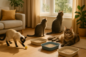 découvrez combien de litière est nécessaire pour s'occuper de 3 chats, des conseils pratiques pour choisir la bonne quantité et maintenir un environnement propre et agréable pour vos félins.