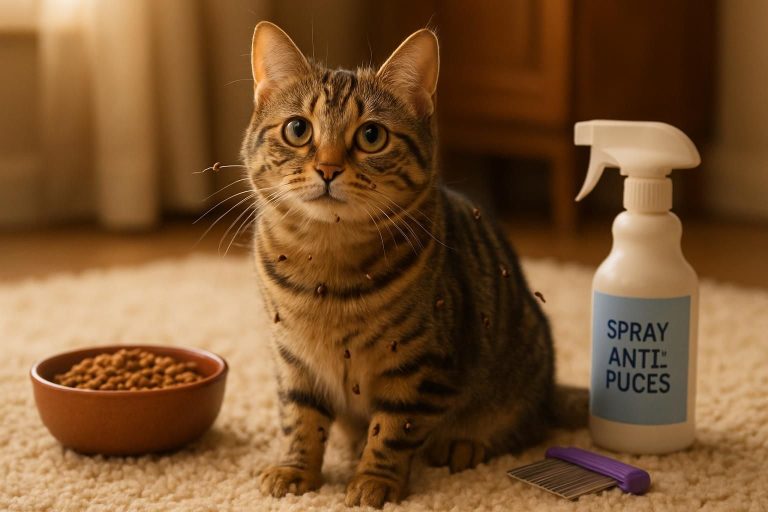 Découvrez des méthodes efficaces et naturelles pour débarrasser votre chat de ses puces. Apprenez à identifier les signes d'une infestation et les meilleures solutions pour protéger votre compagnon à quatre pattes et garantir son bien-être.