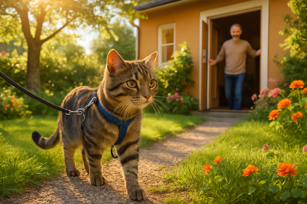 Comment habituer son chat à sortir et revenir