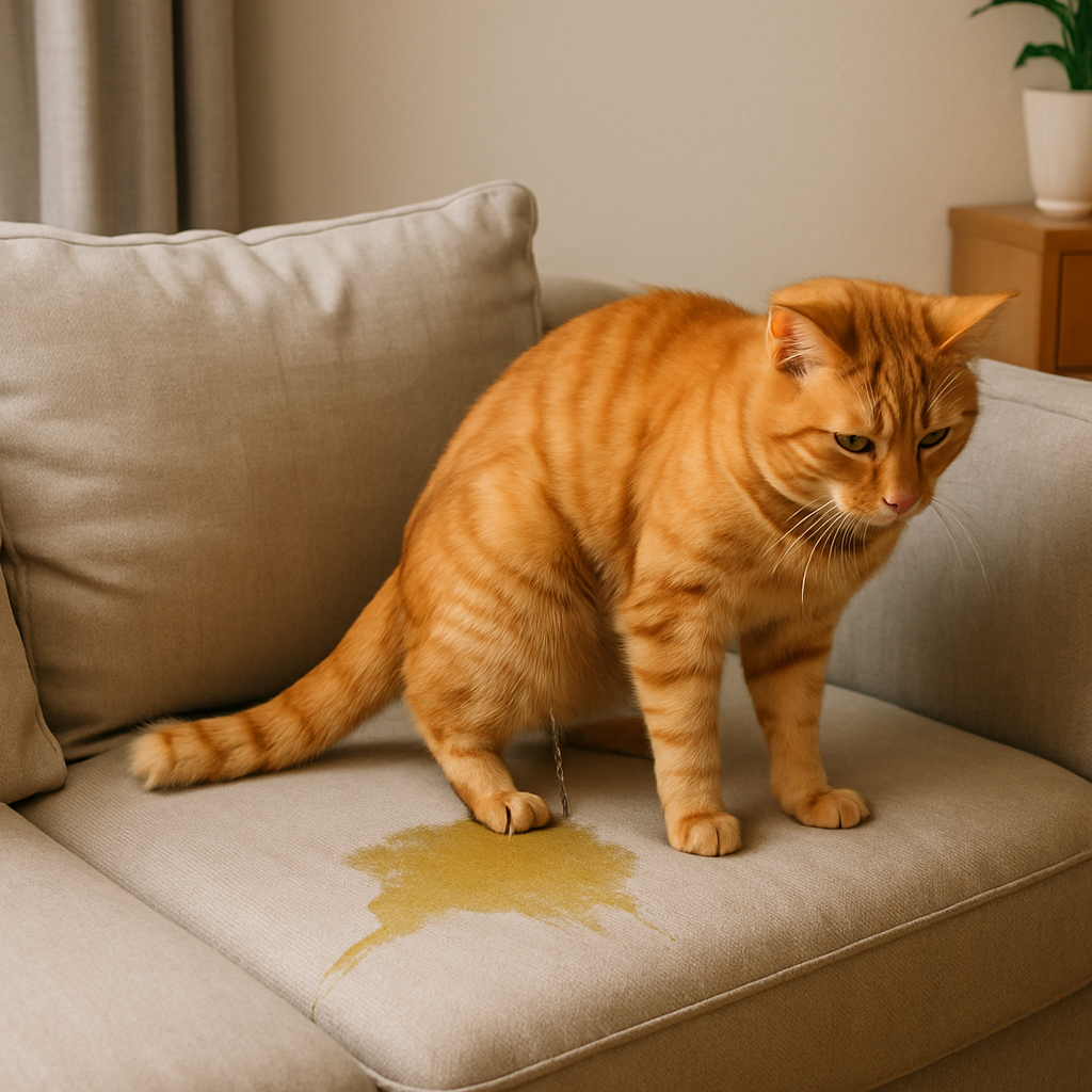 découvrez les raisons derrière le comportement de votre chat qui urine sur le canapé. apprenez à identifier les causes, qu'elles soient médicales ou comportementales, et trouvez des solutions pour protéger vos meubles tout en garantissant le bien-être de votre compagnon félin.