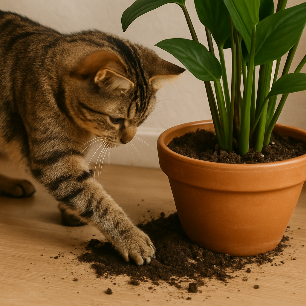 découvrez les raisons pour lesquelles votre chat gratte la terre de vos plantes. apprenez à comprendre ce comportement fréquent et comment y remédier pour protéger vos plantes tout en préservant la curiosité naturelle de votre compagnon félin.