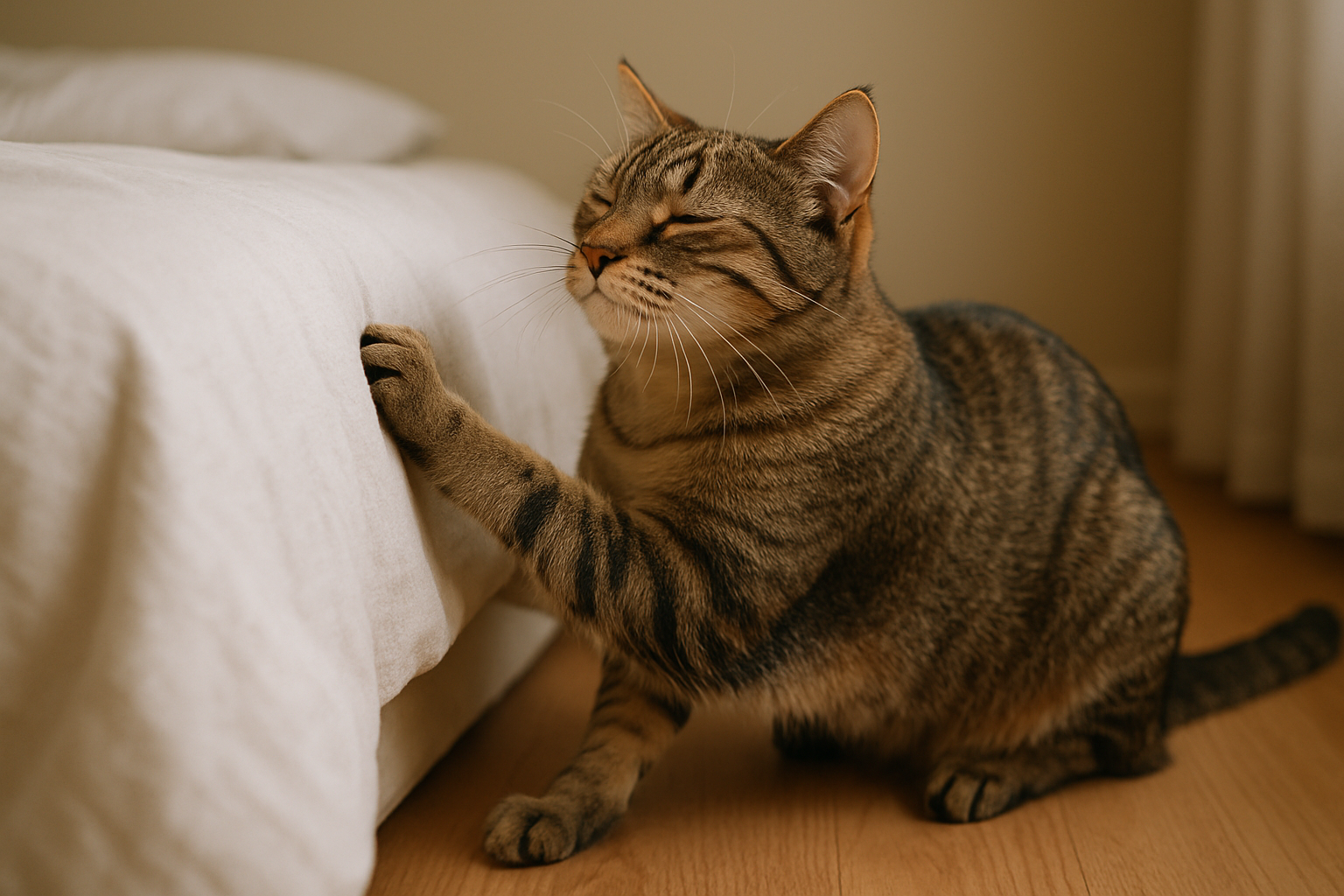 découvrez les raisons qui poussent votre chat à gratter votre lit. apprenez à comprendre ce comportement typique des félins et comment y remédier pour assurer un environnement paisible à votre compagnon. éclaircissez vos doutes et offrez-lui un espace de vie adapté.