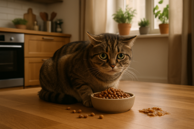 découvrez les raisons possibles pour lesquelles votre chat vomit ses croquettes. cet article explore les causes alimentaires, les problèmes de santé et des conseils pour aider votre félin à retrouver un bon appétit et une digestion saine.
