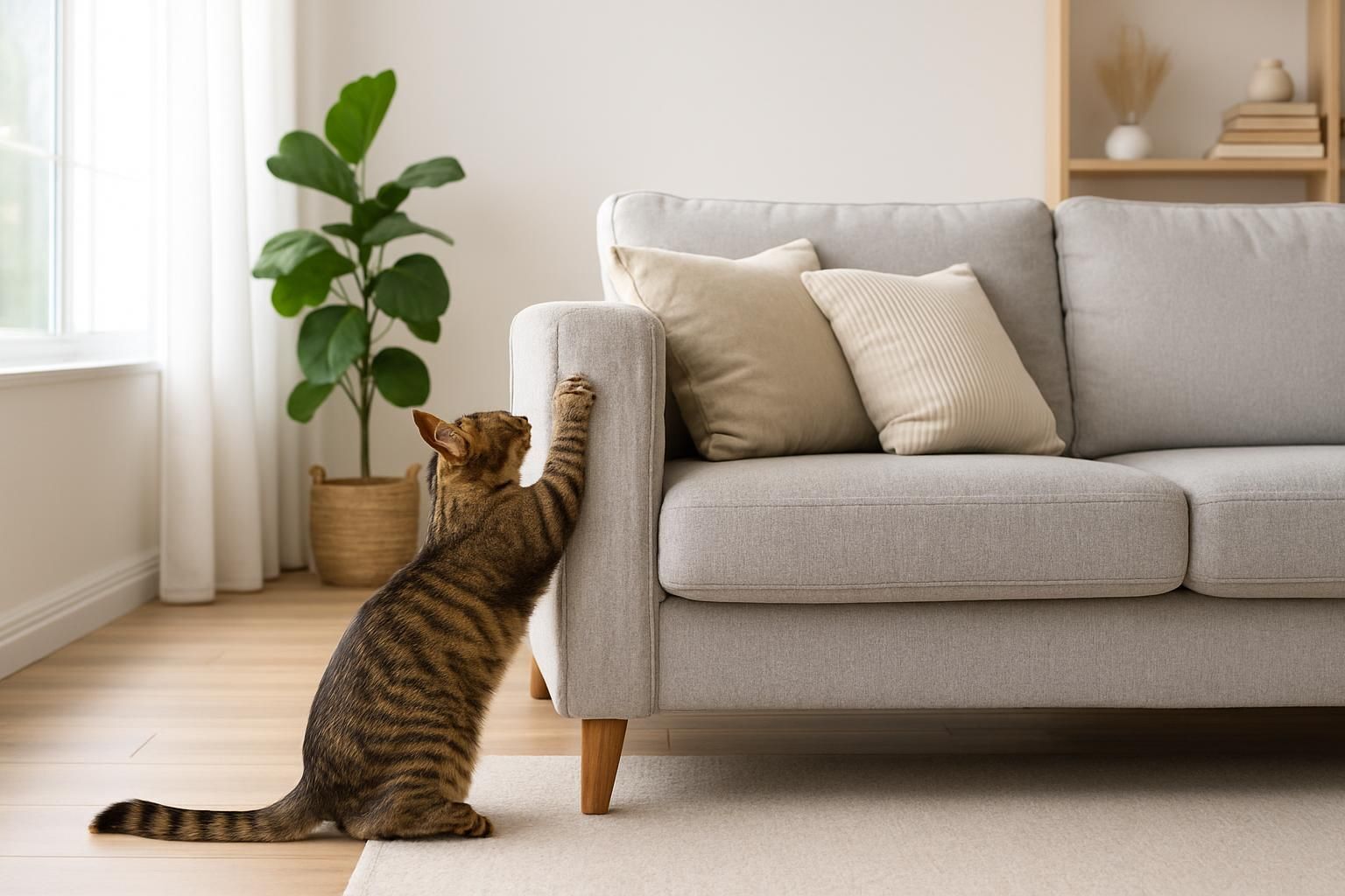 Découvrez des astuces efficaces pour empêcher votre chat de griffer le canapé. Apprenez à protéger vos meubles tout en satisfaisant les instincts naturels de votre félin grâce à des conseils pratiques et des solutions adaptées.