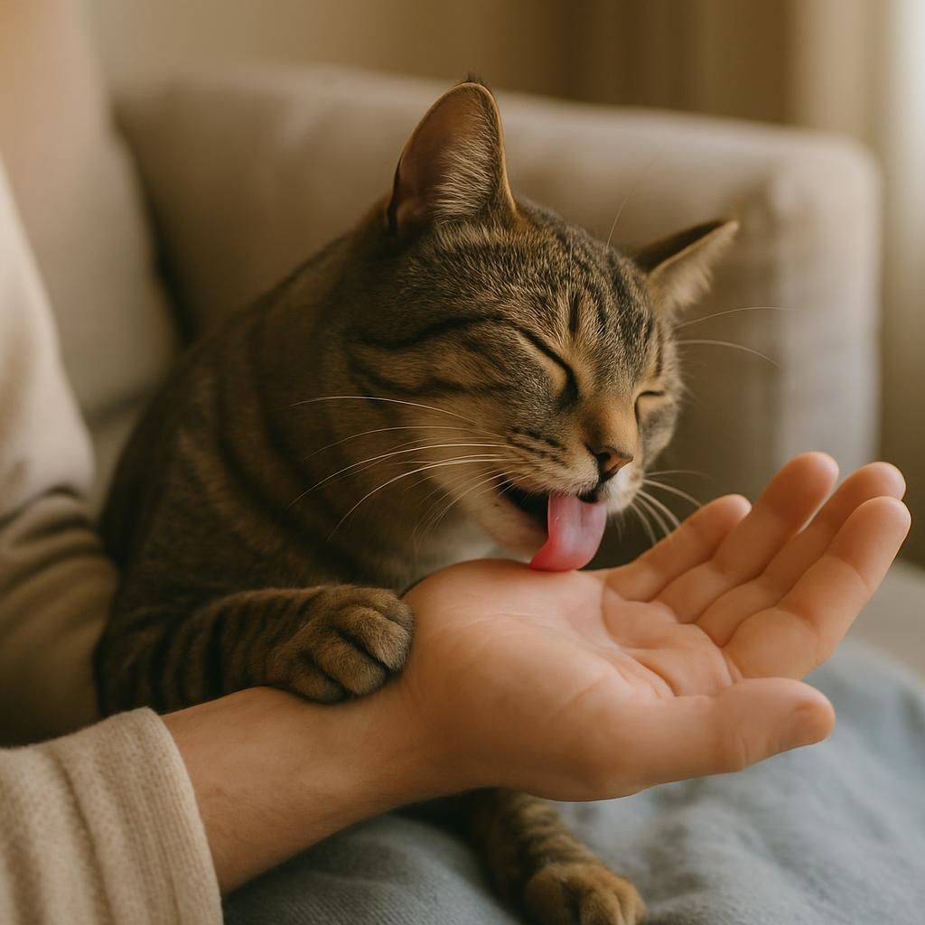 Découvrez les raisons pour lesquelles votre chat vous lèche, des gestes d'affection à l'expression de stress. Comprenez mieux le comportement de votre félin et ce que cela révèle sur sa relation avec vous.
