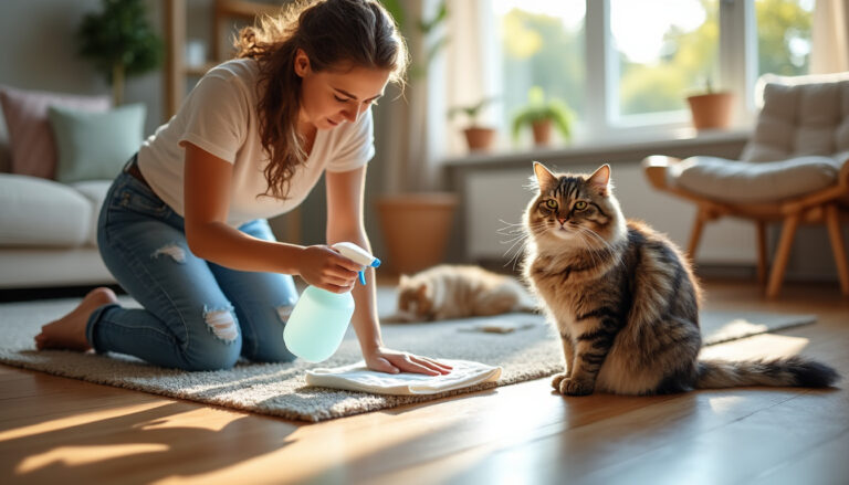 découvrez des astuces efficaces pour nettoyer l'urine de chat, éliminer les mauvaises odeurs et éviter que votre félin ne recommence. conseils pratiques et solutions naturelles pour un intérieur propre.