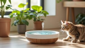 Découvrez les avantages d'une fontaine à eau pour chat sans électricité : praticité, sécurité et hydratation optimale pour votre compagnon, sans branchement ni consommation d'énergie.