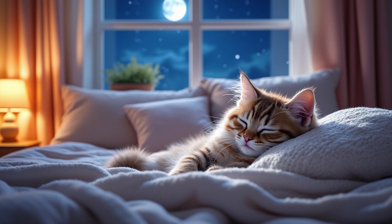 Faut-il faire dormir un chaton dans sa chambre ? 2 découvrez s'il est conseillé de faire dormir un chaton dans votre chambre, les avantages pour son bien-être, et les précautions à prendre pour des nuits paisibles pour vous et votre animal.