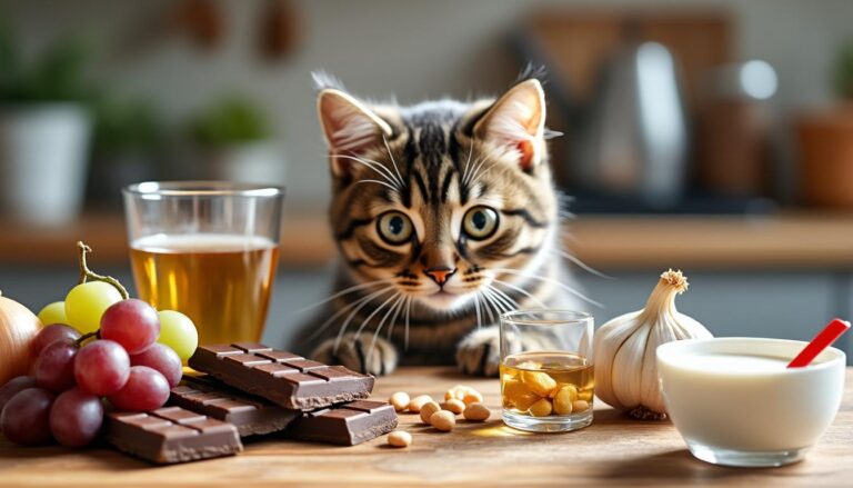 découvrez quels aliments sont dangereux pour les chats afin de protéger leur santé et éviter les intoxications alimentaires. conseils et liste des aliments à éviter absolument.
