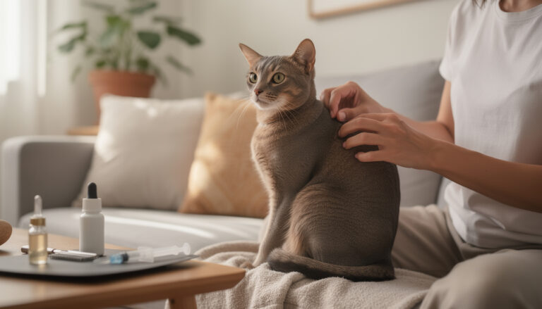 Comment détecter et traiter les parasites chez un chat domestique