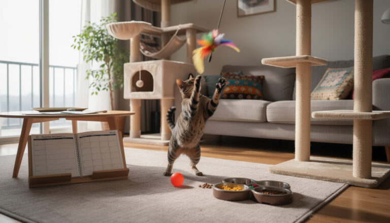 Comment créer un programme d’exercice quotidien pour un chat domestique