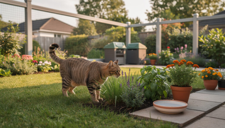 Comment protéger le chat domestique des dangers du jardin
