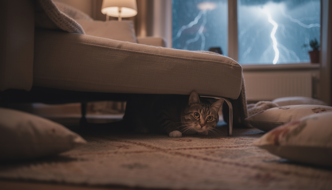 découvrez les gestes essentiels pour apaiser et rassurer votre chat domestique pendant un orage, afin de lui offrir confort et sécurité face au bruit et à la peur.