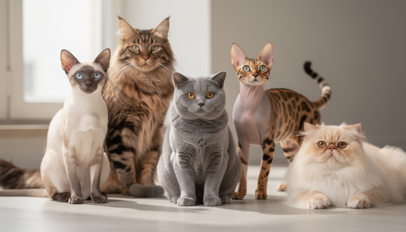 Les différentes races de chats domestiques et leurs particularités 1 découvrez les différentes races de chats domestiques, leurs caractéristiques uniques, tempéraments et besoins pour mieux comprendre et choisir votre compagnon félin idéal.